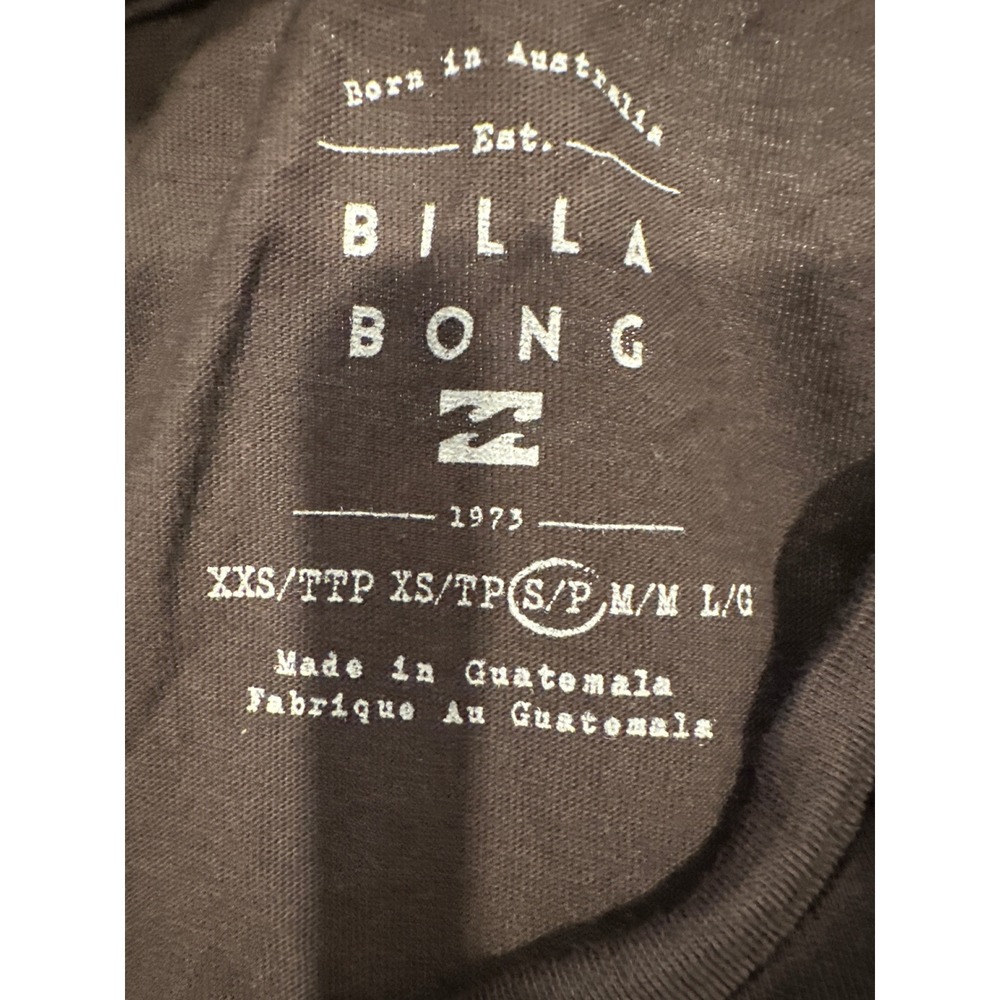 Billabong Womens Essential Cotton Crewneck Tee Charcoal Gray Small ABGZT00176 - Picture 3 of 4